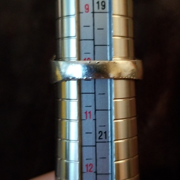 💎 Green resin stone metal ring - Picture 5 of 5